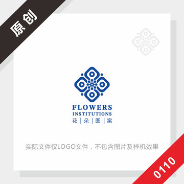 黑标系列花图案logo