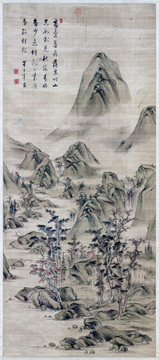 董其昌秋景山水圖