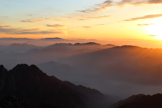 黄山日出