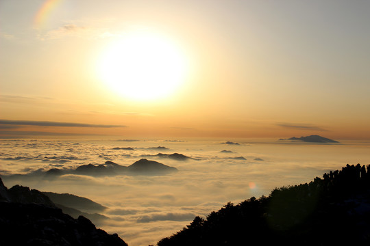 黄山日出云海