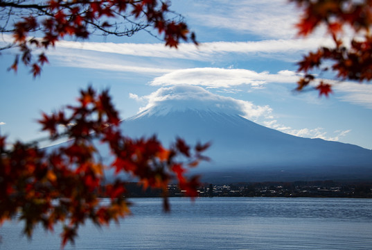 富士山红叶风景