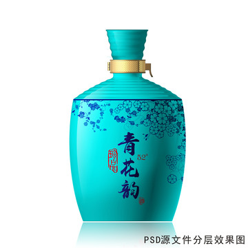 淺綠色酒瓶設(shè)計(jì)