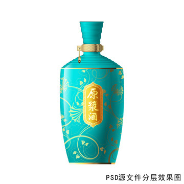 淺綠色酒瓶