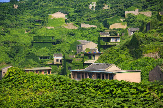 浙江舟山嵊泗岛无人村美景