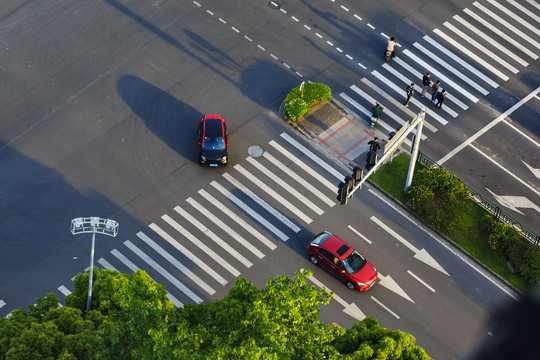 宁波市区交通道路风光