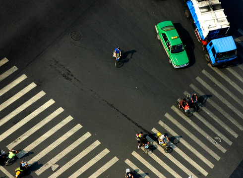 宁波市区交通道路风光