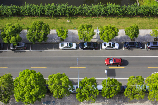 宁波市区交通道路风光