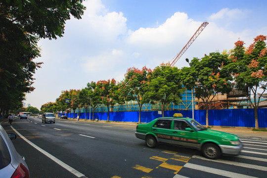 宁波市区交通道路风光