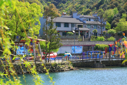 宁波宁海县三麓潭美景