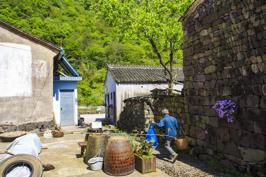 宁波海曙李家坑古村美景