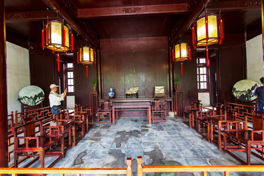 江蘇蘇州拙政園景區(qū)男廳