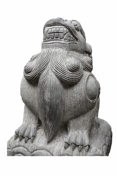 中国古代神话神兽睚眦石刻
