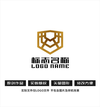 网标志盾logo