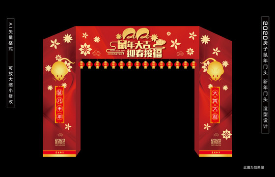 2020鼠年門頭