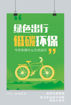 環(huán)保騎行海報