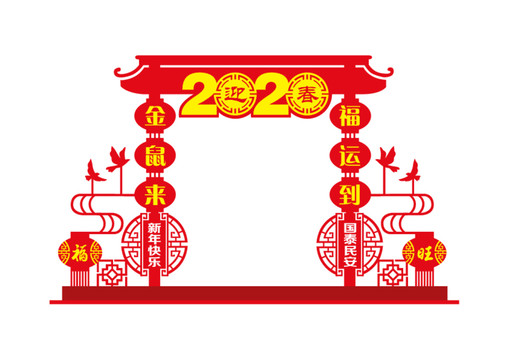 2020鼠年门头