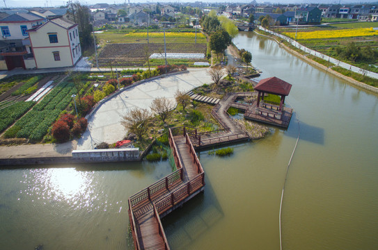 宁波鄞州咸祥镇大湖契河美景