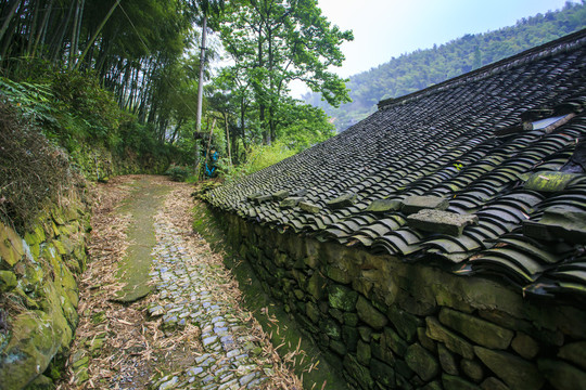 宁波鄞州横溪俞山古村风景