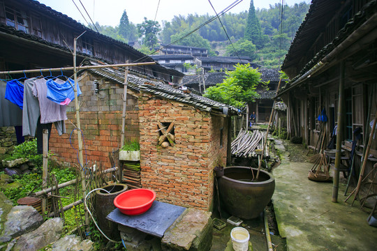 宁波鄞州横溪俞山古村风景