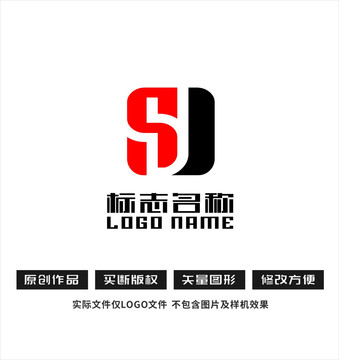 SJ字母JS标志