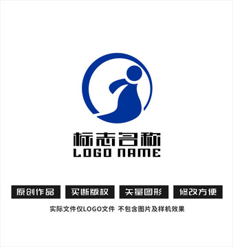 Gj字母JG标志人logo