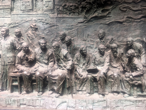 民国共商国事纪念雕塑