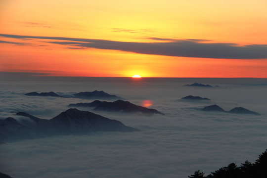 黄山日出云海