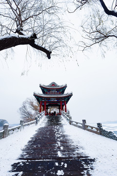 颐和园雪景