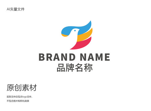 字母E鴿子logo