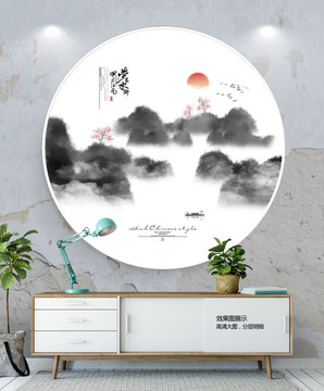 墨點(diǎn)水墨畫(huà)