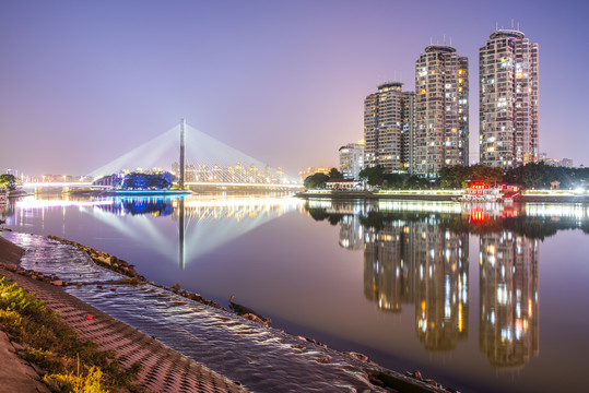 福州三县洲大桥夜景