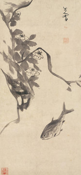 朱耷清八大山人有余圖