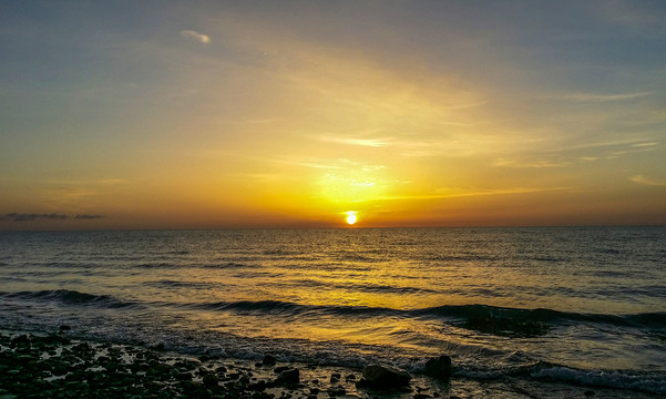 青海湖夕阳