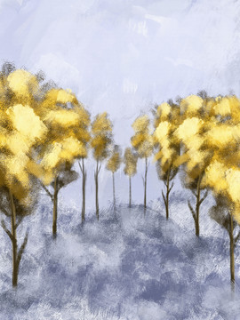 風(fēng)景抽象油畫