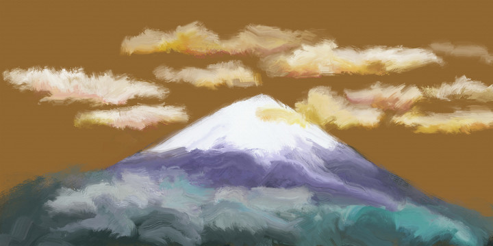 抽象風(fēng)景油畫