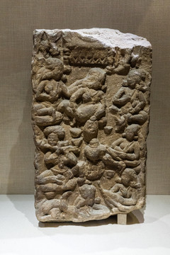 印度石雕伎乐像