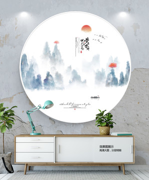 水墨裝飾畫(huà)