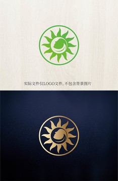 logo标志商标字体设计太阳