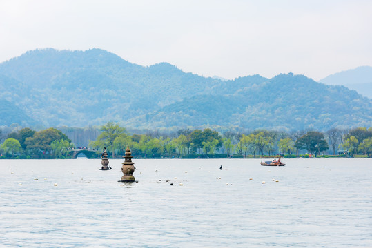 杭州西湖景区小瀛洲三潭印月