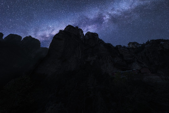 雁荡山银河星空