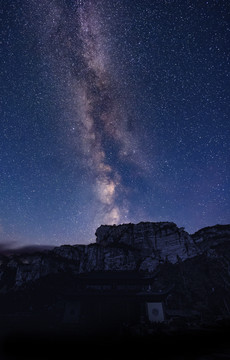 雁荡山银河星空