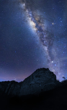 雁荡山银河星空