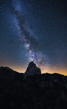 雁荡山银河星空