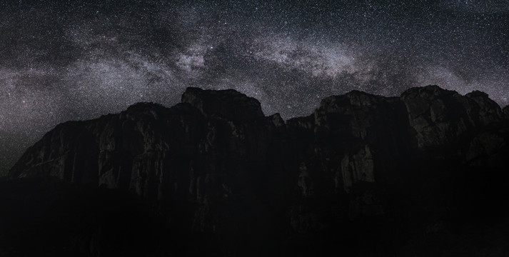 雁荡山银河星空