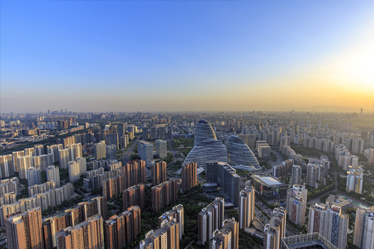 北京城市风光银峰SOHO大厦
