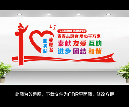 志愿者之家文化墻