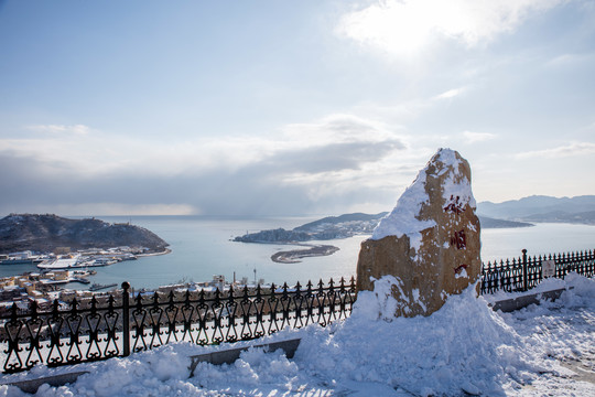 旅顺口雪景风光