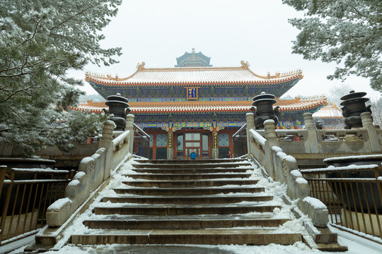 颐和园雪景