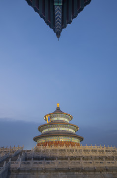 北京天坛祈年殿夜景