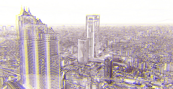 东京城市建筑版图